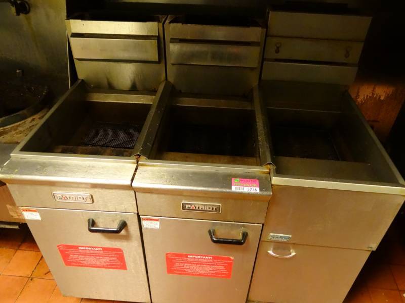 lot 5236 image: Pitco and Patriot 3 Station Gas Fryer