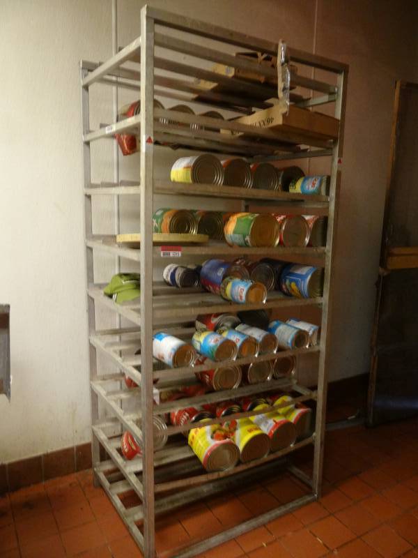 lot 5245 image: Large Rack with 9 Shelves Storage For Cans