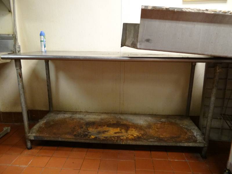 lot 5248 image: Stainless Prep Table with Storage Below