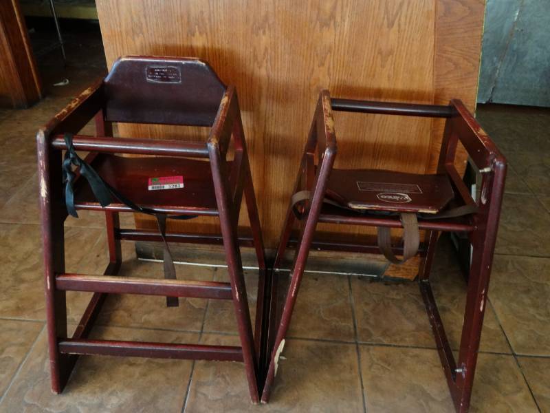 lot 5282 image: (4) Wooden High Chairs