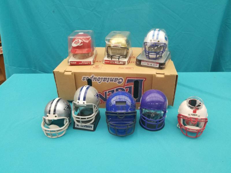 lot 8023 image: Lot of Mini Football Helmets