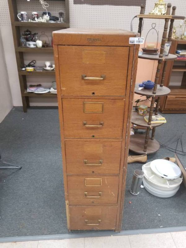lot 8179 image: Old School Filing Cabinet