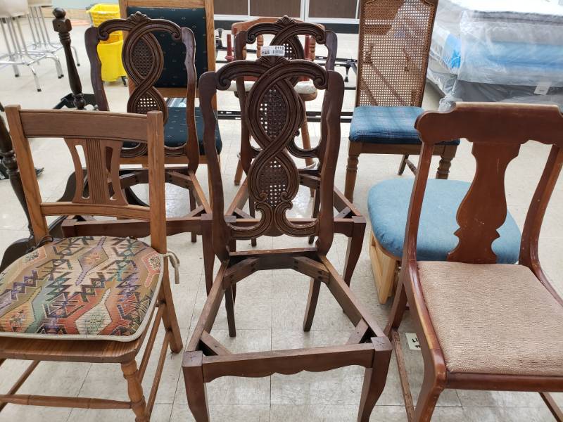 lot 8116 image: Mega Lot of Antique Chairs