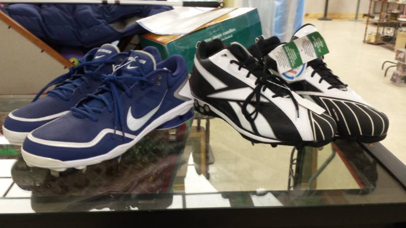 lot 8076 image: Lot of Like New Reebok and Nike Cleets