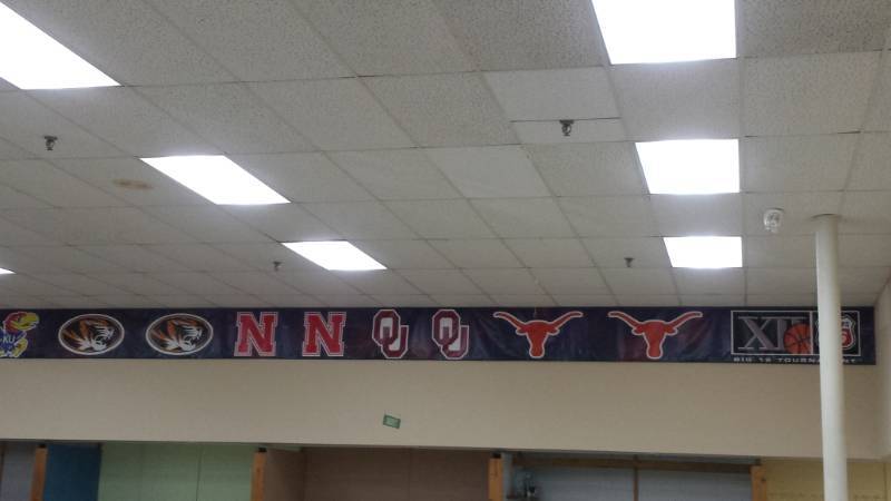 lot 8090 image: 80 Big 12 Kemper Arena College Basketball Banner
