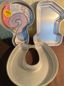 lot 126 image: Cake Pans - Question Mark 87, Number One 79 and Horseshoe