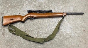 lot 10 image: Rifle, Mossberg Model 351CA .22 Cal with Weaver scope and shoulder sling