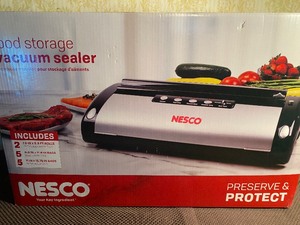 lot 134 image: Nesco Food Storage Vacuum Sealer, New in Box