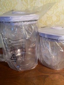 lot 170 image: Vacuum Canisters, 3 Piece Storage Set, New