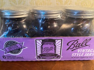 lot 176 image: Ball Purple Canning Pint Jars w Lids and Bands, Limited Edition, New Package