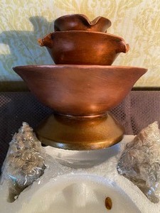 lot 201 image: Copper Colored Fountain, New Condition