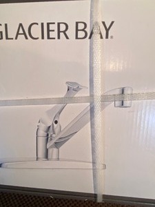 lot 205 image: Glacier Bay Chrome Kitchen Faucet New in Sealed Box