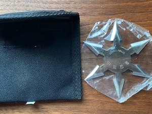 lot 256 image: Kohga Ninja Throwing Star w Pouch, New