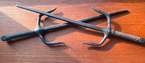 lot 266 image: Pair of Sai, Traditional Martial Arts Weapons