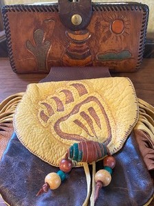 lot 277 image: Leather Wallet and Pouch or Medicine Bag