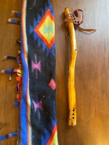 lot 287 image: Wooden Flute w Case