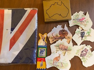 lot 314 image: Australian Flag (5x3), Coaster Set