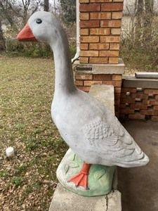 lot 319 image: Large Cement Goose
