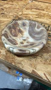 lot 542 image: Natural Brown Agate Polished Stone 2 inches tall, 7 inches across