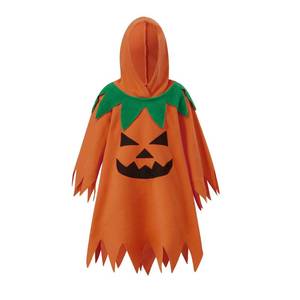 lot 2245 image: Saliuentm Toddler Halloween Pumpkin Costume Pumpkin Hooded Poncho Cape Cosplay Party Toddler Halloween Costumes Holiday Outfit (A-Orange,2-3T)