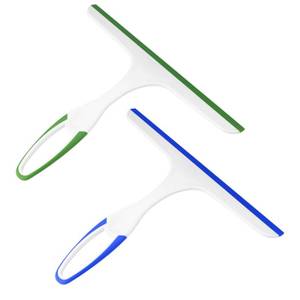 lot 2262 image: 2 Pcs Shower Squeegee for Shower Glass Doors,Car Window Windshield Mirror Tile Cleaner Cleaning Wiper Squeegees Tool with Hook, Window Cleaning Shower Glass Squeegees
