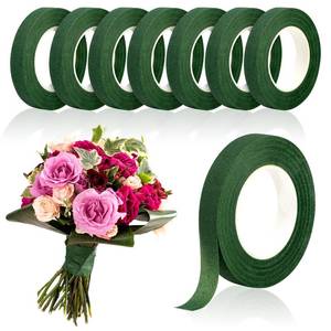 lot 2278 image: COIDEA 8 Rolls Floral Tape, 12 Wide Flower Tape, Dark Green Floral Tape for Fresh Flowers, Adhesive Florist Tape for Floral Crafts, Bouquet Floral Arranging Stem Wrapping, Wedding Bouquet, 30Yardin