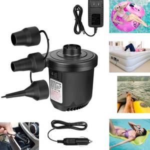 lot 2283 image: Inflatables Air Pump for Air Mattress with 3 Nozzles, Quick Fill Inflator Deflator Air Pump Perfect for Outdoor Camping Inflatable Boat Blow Up Pool Water Toy Car Air Bed Swimming Ring