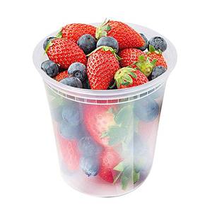 lot 2287 image: Glotoch 24 Pack 32 oz Plastic Food and Drink Storage Containers Set with Lids - Microwave, Freezer and Dishwasher Safe Eco-Friendly, BPA-Free, Reusable and Stackable