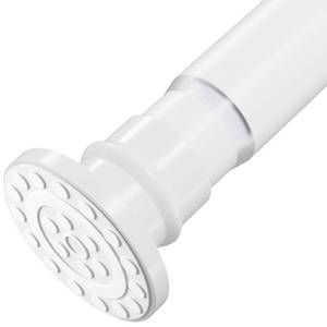 lot 2290 image: XIQIYY Small Tension Rod 18-32 Inch White Spring Shower Curtain Rod Adjustable Tension Curtain Rod No Drilling Heavy Duty Short Shower Rod,Non Slip,Stainless Steel