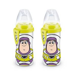lot 2308 image: NUK Buzz Lightyear Active Cup, 10 Oz, 2-Pack � BPA Free, Spill Proof Sippy Cup