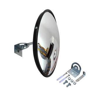 lot 2334 image: LH-GUARD Convex Corner Mirror - 12 Security Mirrors for Business, Garage, Warehouse, Blind Spot, Office and Traffic Security, Backup Mirror for Driveway with Clear viewin