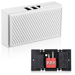 lot 2336 image: Saillong Wired Doorbell Chime, 16V 10VA Front and Rear Door Chime for Home Wall Inside, Compatible with Regular Doorbell Button and Doorbell Transformer, Two Loud Sounds (Delicate Style)