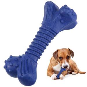 lot 2347 image: Doudele Dog Toys for Aggressive Chewers, Indestructible Chew Toys for Medium Large Dogs,Durable Rubber Dog Bones with Beef Flavor, Tough Dental Toy for Boredom Relief (Blue)