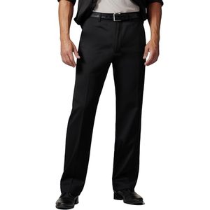lot 2354 image: Menfts Cozy Hidden Expandable Waist Dress Pants  Premium Stretch Texture Weave Work to Weekend Pant(Flat Front,Black,30W32L)