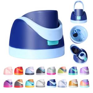 lot 6210 image: Ruzky Replacement Lid for Owala Freesip, Compatible with Owala Cup 16oz 24oz 32oz 40oz, One Button Water Bottle Top Lid Replacement Accessory, Leakproof, BPA-Free (Cyan)