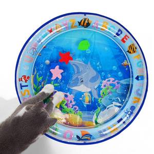 lot 6252 image: Toptakeit Cat Water Sensory Play Mat with Extra Protective Cover, Thickened Cat Water Bed Toy for Cats Dogs Kittens Puppies Pets