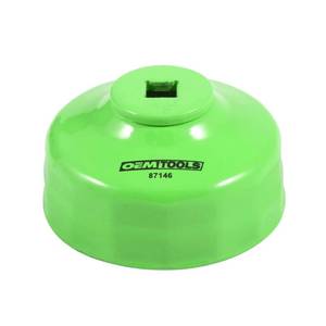 lot 6253 image: OEMTOOLS 87146 7577 Millimeter 15 Flute Oil Filter Wrench, Green, Blend