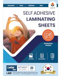 lot 6265 image: Self Laminating (Letter Size 50 Sheets  Menu Size 20 Sheets)
