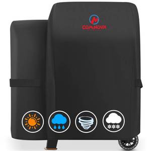 lot 6301 image: Comnova Grill Cover for Pit Boss Lexington - 600D Wood Pellet Smoker Cover for Pitboss Waterproof and Heavy Duty, Premium Pellet Cover for Pit Boss Lexington 500, Lexington 540, Pro 600 and Tailgater