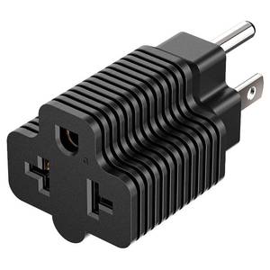 lot 6310 image: A5-15P to 5-15R, 5-20R, 6-15R, 6-20R Adapter, Plugrand 15 Amp Household AC Plug to 20 Amp T Blade Adapter, 4 in 1 AC Power Plug,15A 125V to 20A 250V Adapters