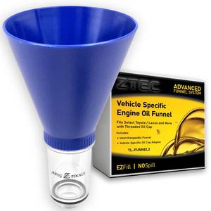 lot 6313 image: APSG Locking Oil Funnel Compatible with Select Toyota Lexus Scion No-Spill Tool Screws Directly INTO Filler  Fast and Easy Oil ChangeFill with No Mess 