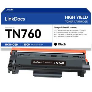 lot 7403 image: LinkDocs TN760 High Yield Toner Cartridge Replacement for Brother TN-760 TN730 to Use with HL-L2350DW HL-L2395DW HL-L2390DW HL-L2370DW MFC-L2750DW MFC-L2710DW DCP-L2550DW Printer