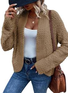 lot 7405 image: Dokotoo Flaxen Sweater for Women 2025 Loose Casual Fall Thick Long Sleeve Open Front Long Chunky Cable Knit Cardigan Sweater Winter Outerwear Coat Early Fall Fashion Small