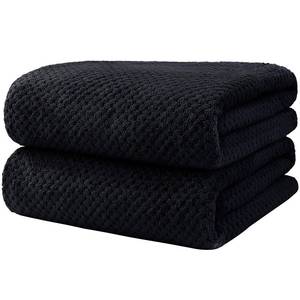 lot 7412 image: HOMEXCEL Bath Towels Pack of 2, (27 x 54 Inches) Microfiber Ultra Soft Highly Absorbent Bath Towel Set, Lightweight and Quick Drying Towels for Body, Sport, Yoga, SPA, Fitness, Black