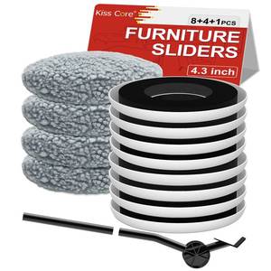 lot 8191 image: New Upgrade Furniture Sliders, Multi-Surface 3-in-1 Furniture Movers Sliders, Round Moving Pads with 8PCS 4.3 Carpet Sliders4PCS Hard Floor Socks1 Lifter, Protect Floor and Easily Move Furniturein