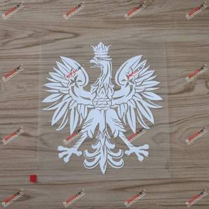 lot 8200 image: 6ftft Polish Eagle Coat of arms of Poland Polski Decal Sticker Car Vinyl White sda3