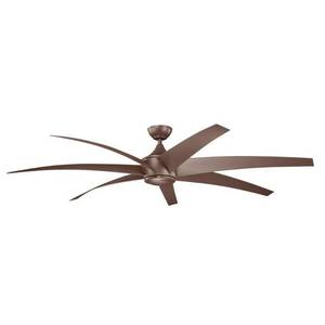 lot 9378 image: Kichler 310115CMO Lehr 80 Inch Lehr Fan, Coffee Mocha