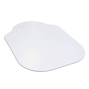 lot 9379 image: Evolve 33 x 44in Clear Office Chair Mat with Rounded Corners for Low Pile Carpets, Made in The USA, C5B5003Gin