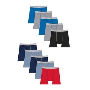 lot 10396 image: Hanes Boysft Tagless Boxer Briefs, 10-Pack Value Pack