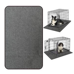 lot 10399 image: Dog Crate Mat Liner, Washable Pee Pads for Dogs, Absorbs Urine, Non-Slip, Waterproof Under Dog Crate Mat Floor Protector for Kennel Training, Protects Floors from wear and Scratches, (29x48in)in